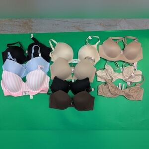 Victoria Secret Assorted Styles Bra Mixed Sizes 36C 36DD 36DDD Multi Lot Of 10